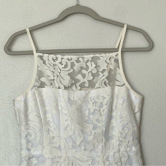 NWT Nanette Lepore Sleeveless Beach Breeze Dress in White Lace Size 6 - Picture 3 of 11